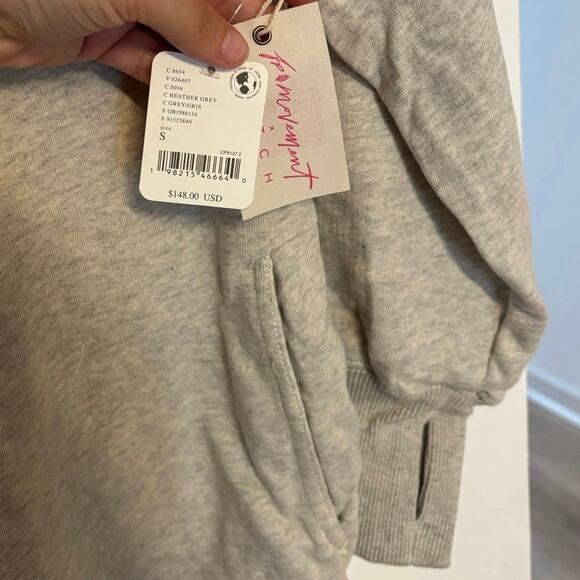 NWT FP Movement x Hatch Warm Up Jumpsuit In Heather Gray Size Small - Picture 8 of 8